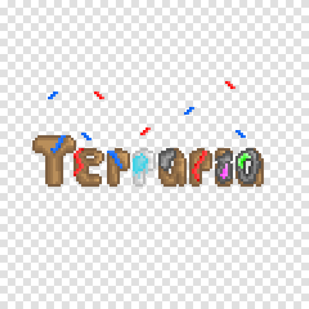 Download Terraria 4th Of July Logo Screenshot, Confetti, Paper, Super Mario Transparent Png