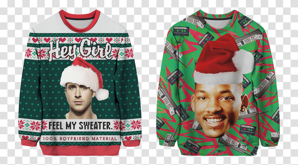 Download The 12 Best Ugly Christmas Sweaters Money Can Buy Best Tacky Christmas Sweaters, Clothing, Apparel, Person, Human Transparent Png