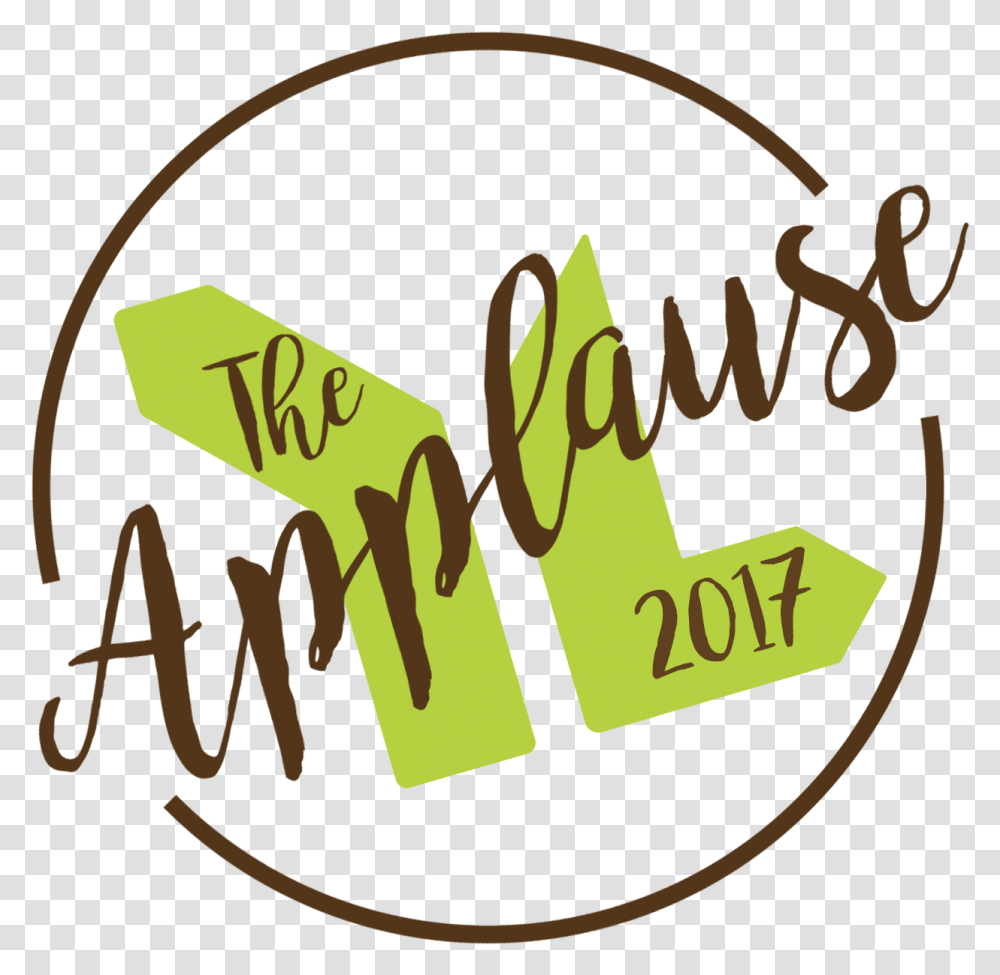 Download The Applause Brown Green Logo Calligraphy, Text, Label, Alphabet, Symbol Transparent Png