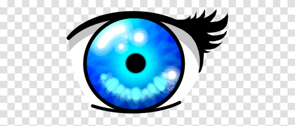 Download The Best Anime Eye Anime Crystal Blue Eyes Anime Eye, Sphere, Disk, Electronics, Art Transparent Png