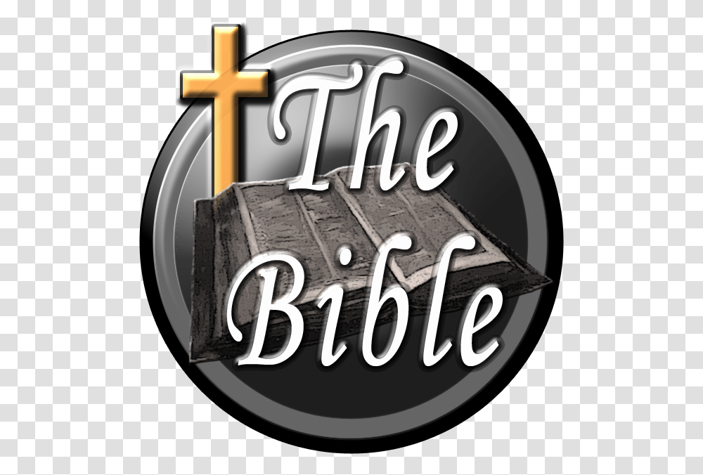 Download The Bible Logo Color Cross, Text, Symbol, Alphabet, Architecture Transparent Png