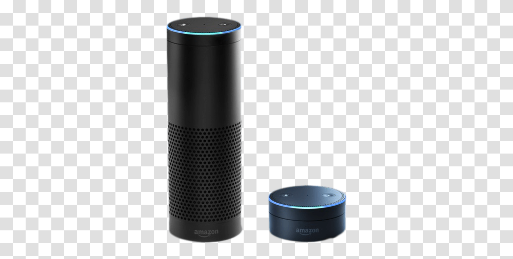 Download The Echo And Dot Amazon Echo 2way Smart Speaker Mobile Phone, Shaker, Bottle, Electronics, Audio Speaker Transparent Png