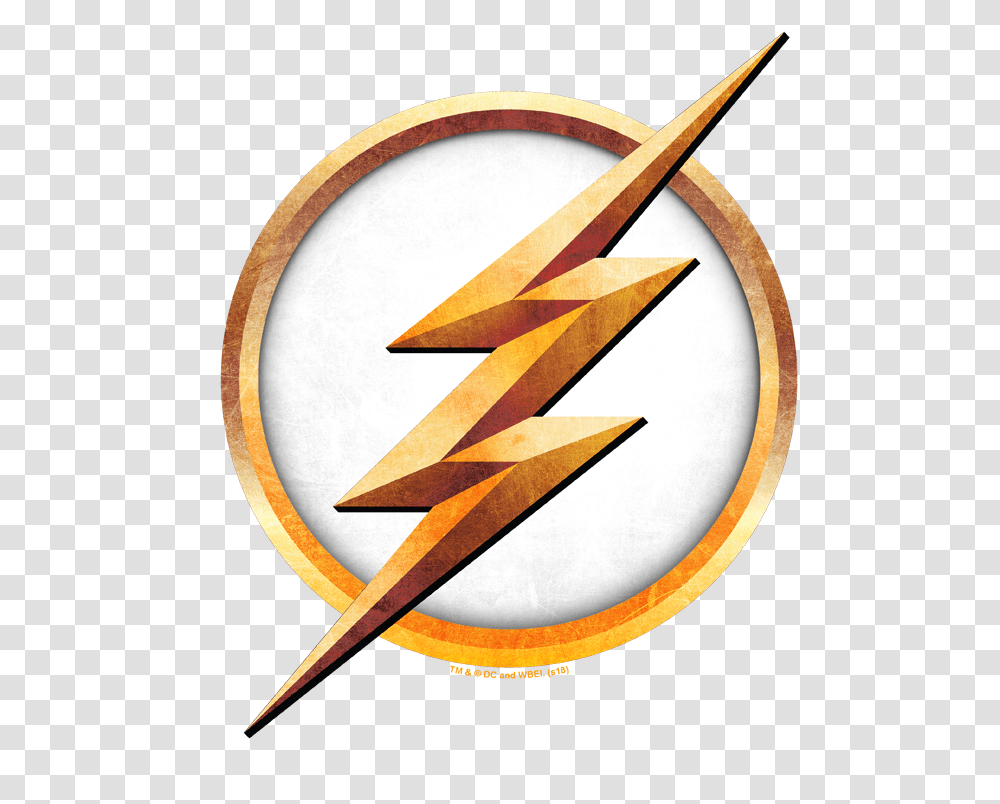 Download The Flash Season 4 Logo Mens Bipad Tarini Chandi Bari, Symbol, Trademark, Arrow, Emblem Transparent Png