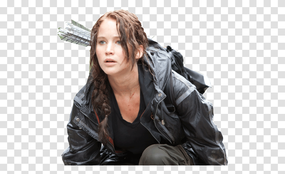 Download The Hunger Games Hunger Games Katniss, Apparel, Jacket, Coat Transparent Png