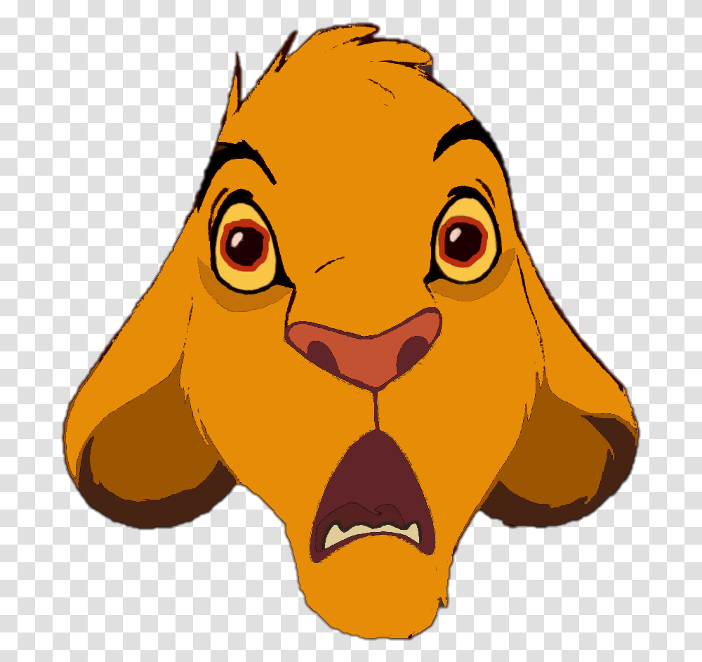 Download The Lion King Clipart Hq Image Simba Lion King Face, Mammal, Animal, Photography, Label Transparent Png