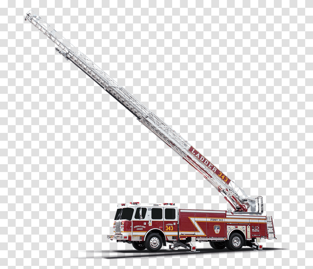Download The Metro Fire Truck Ladder Image With No Ladder Of Fire Truck, Construction Crane, Transportation, Vehicle, Sword Transparent Png