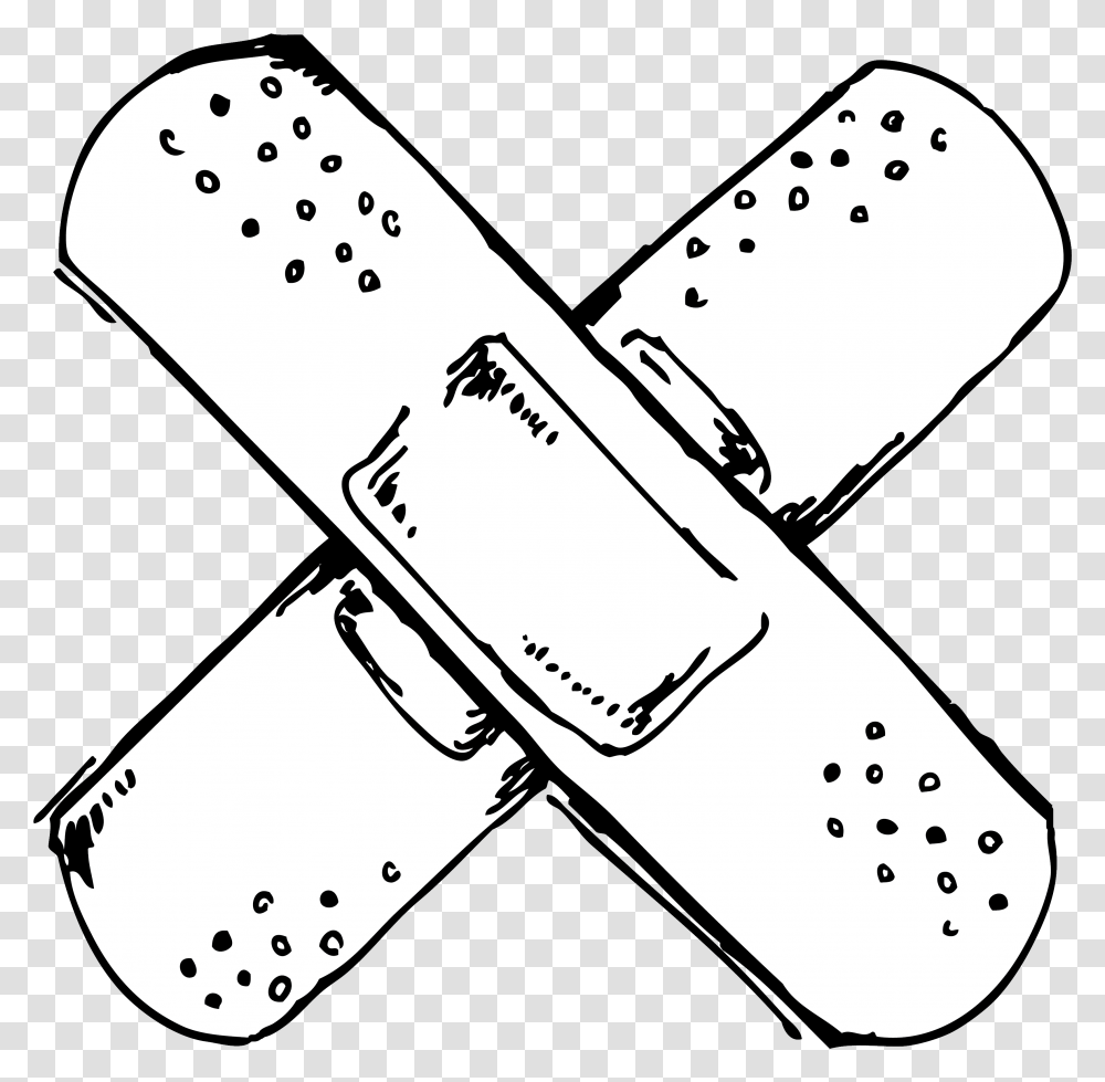 Download The New York Post Receives Two Band Aids For Black And White Flu Shot Clip Art, First Aid, Bandage, Cork Transparent Png