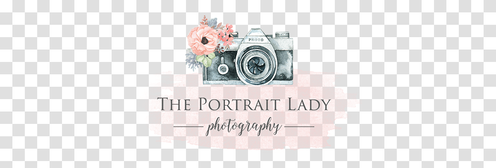 Download The Portrait Lady Photography Logo Mirrorless Camera Watercolor, Electronics, Digital Camera, Flower, Plant Transparent Png