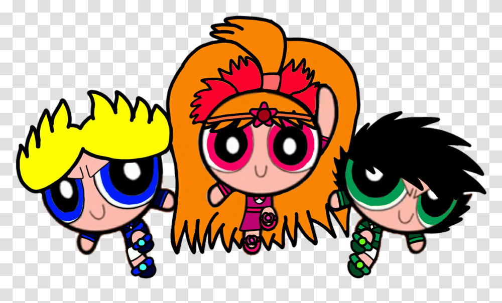 Download The Punkyright Kids Cartoon Full Size Image Powerpunk Girls Ending Hearts, Graphics, Doodle, Drawing, Pac Man Transparent Png