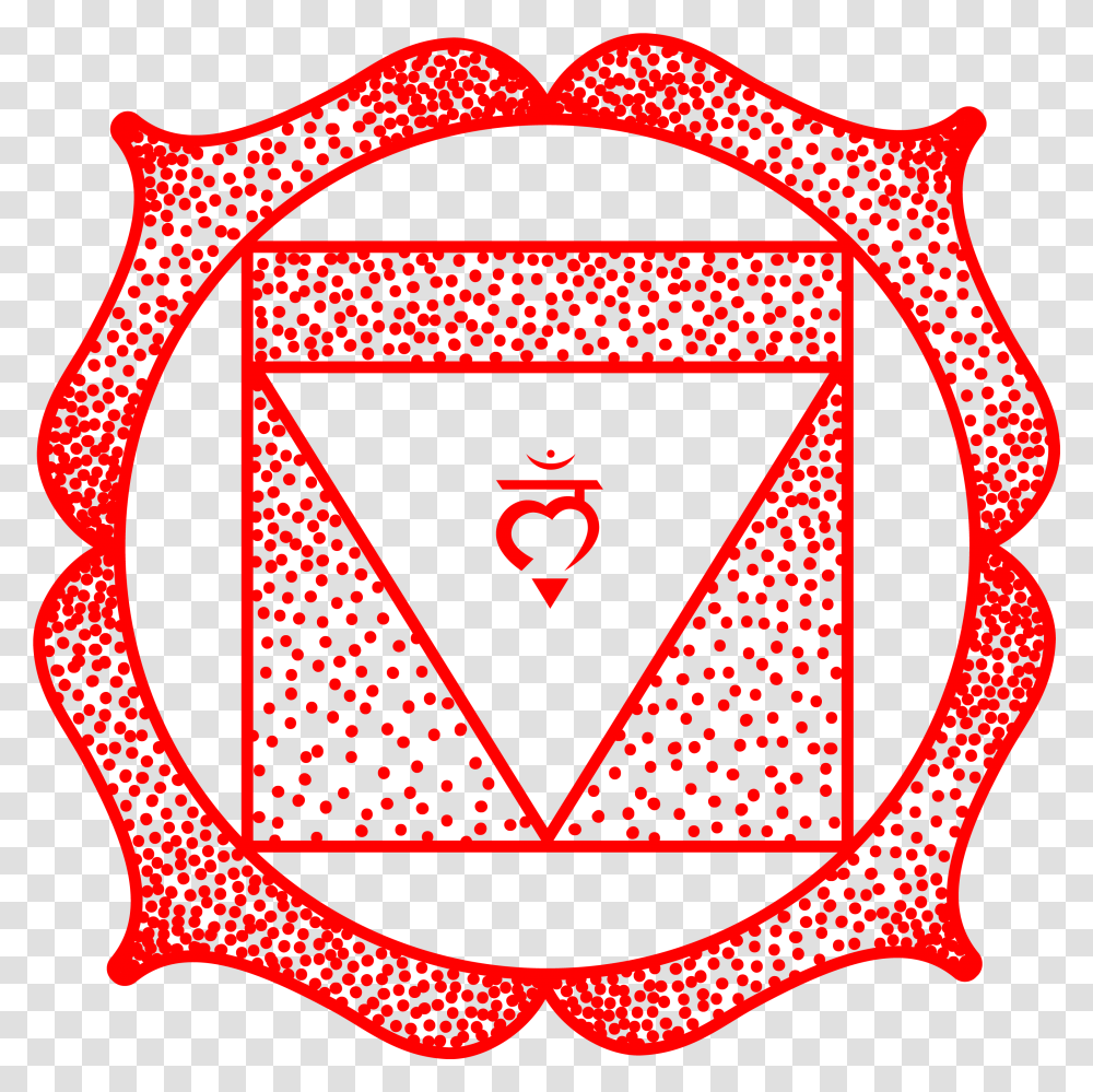 Download The Red Chakra Is Base Of Chakra, Rug, Triangle, Logo, Symbol Transparent Png