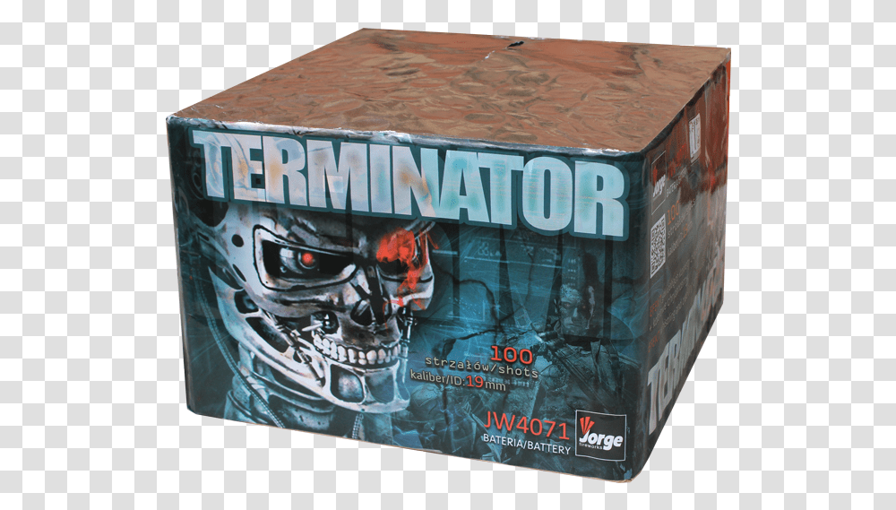 Download The Terminator Full Size Image Pngkit Jorge Fireworks, Box, Carton, Cardboard Transparent Png