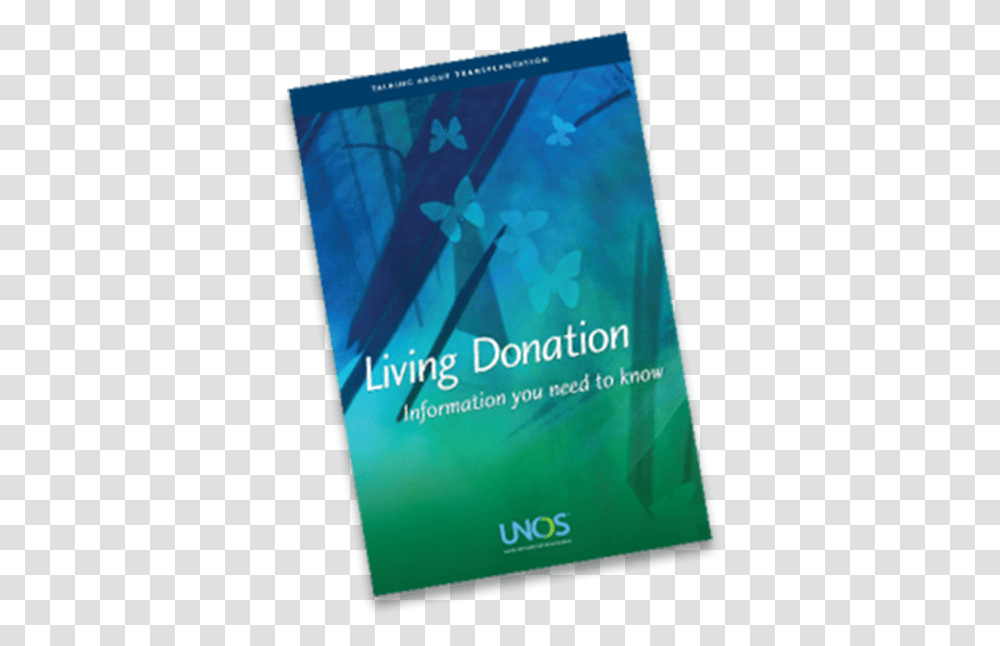 Download The Unos Living Donation Brochure Flyer, Poster, Advertisement, Paper Transparent Png