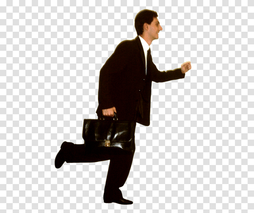 Download The Value Of Lawyers Person Running Away People Running Away, Clothing, Suit, Overcoat, Man Transparent Png