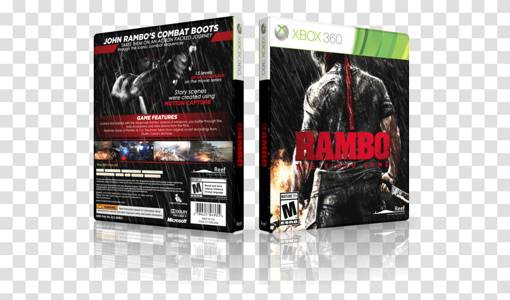Download The Video Game Box Art Cover John Rambo Image Wolfenstein The New Order Xbox, Poster, Advertisement, Flyer, Paper Transparent Png
