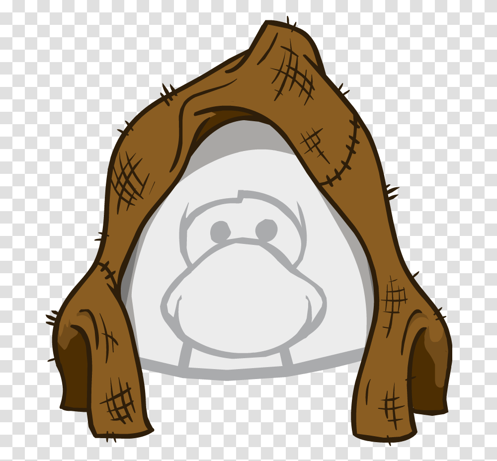 Download The Villager Medieval Club Penguin The Flip Cartoon Christmas Tree Topper, Clothing, Text, Face, Plant Transparent Png