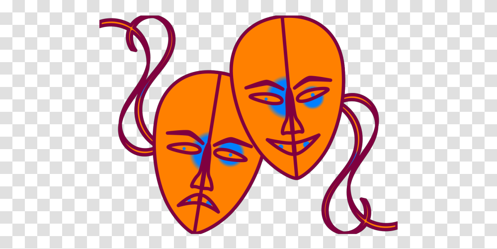 Download Theatre Masks Icons Act Like A Actor Theatre Mask Cartoon, Graphics, Modern Art, Face, Pattern Transparent Png