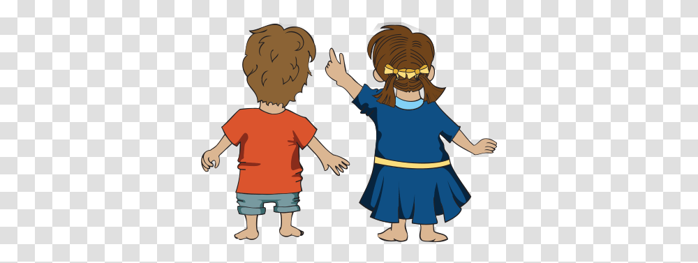 Download There Goes The General Kids Cartoon Looking Up, Person, People, Costume, Family Transparent Png