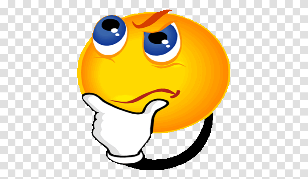 Download Thinking Emoji Gif Thinking Emoji Gif, Animal, Bird, Pac Man, Angry Birds Transparent Png