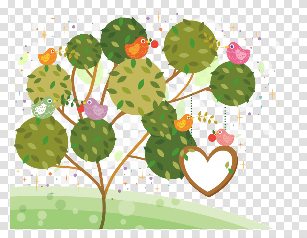 Download This Backgrounds Is Cartoon Tree About Small Clip Art, Plant, Graphics, Green, Amphibian Transparent Png
