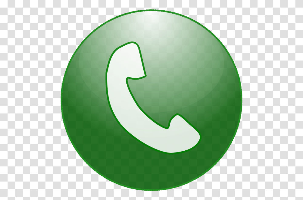 Download This Free Clipart Design Of Phone Has Green Icon Left Arrow, Symbol, Recycling Symbol, Logo, Trademark Transparent Png