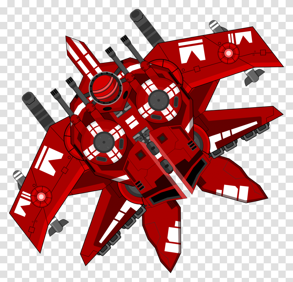Download This Free Icons Design Of Spaceship Red Full Spaceship Clipart, Robot, Aircraft, Vehicle, Transportation Transparent Png