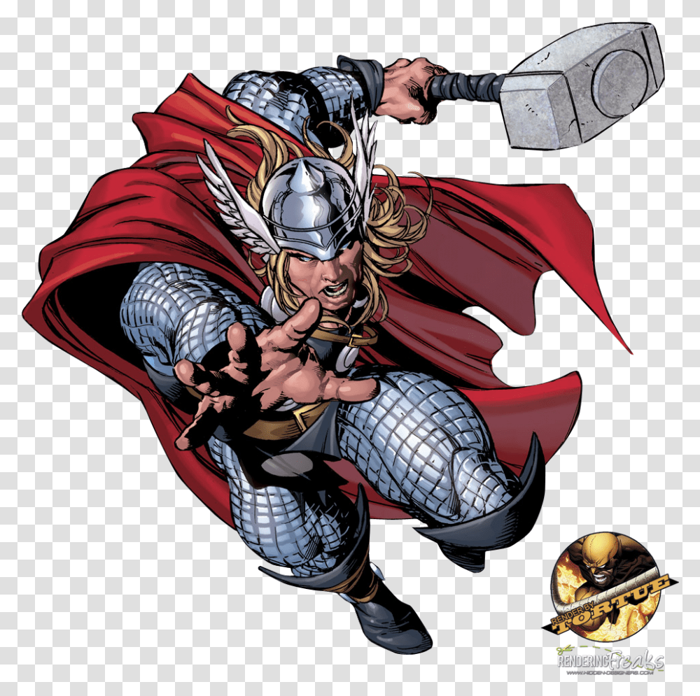 Download Thor Pic Comic Thor, Helmet, Person, People Transparent Png