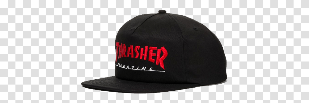 Download Thrasher 'magazine Logo' Corduroy Snapback Cap Baseball Cap, Clothing, Apparel, Hat Transparent Png