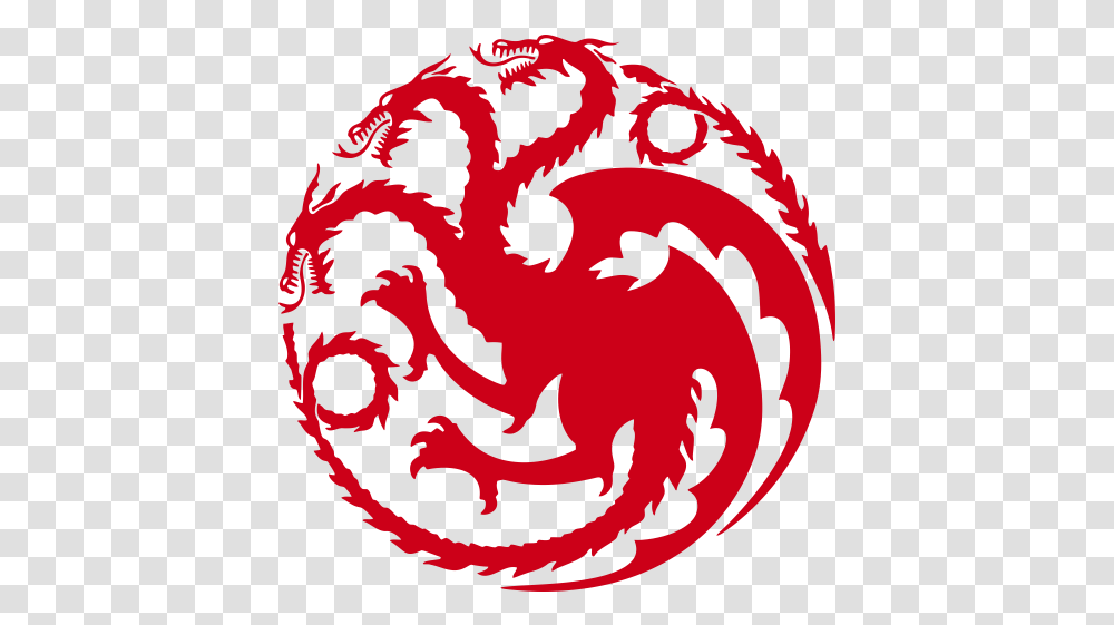 Download Thrones House Game Red Of Daenerys Circle Hq Targaryen Game Of Thrones Houses, Painting, Art, Symbol, Dragon Transparent Png