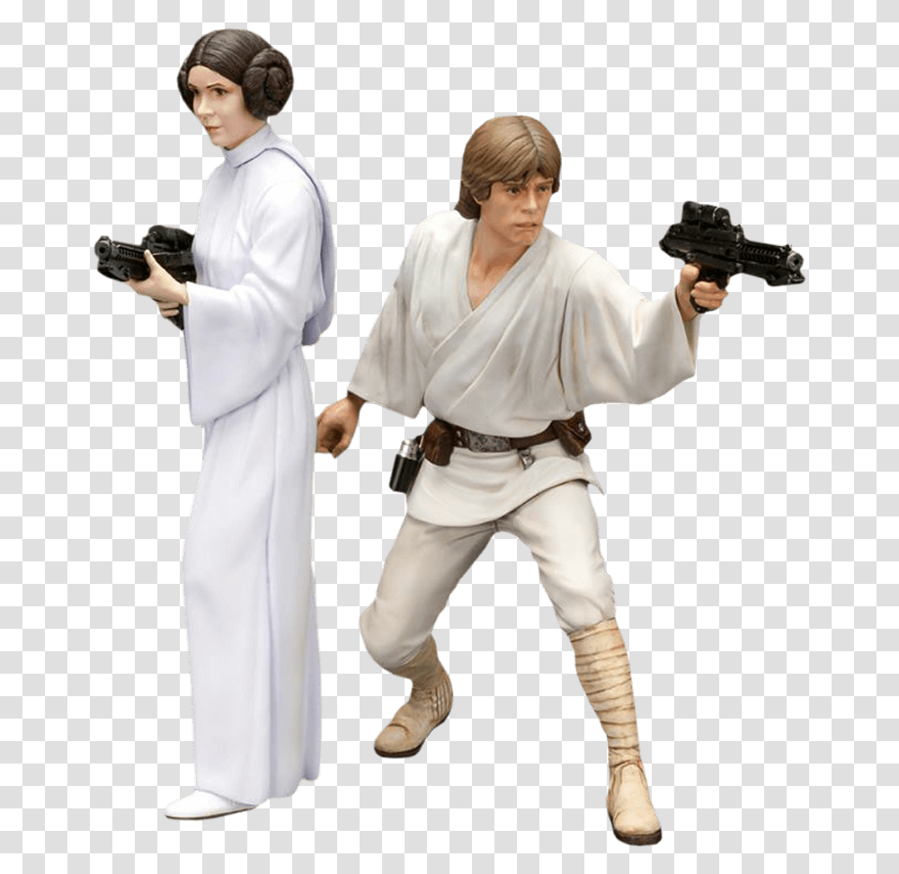 Download Thumb Image Artfx Star Wars Luke Skywalker Princesa Leia Star Wars, Person, Human, Karate, Martial Arts Transparent Png