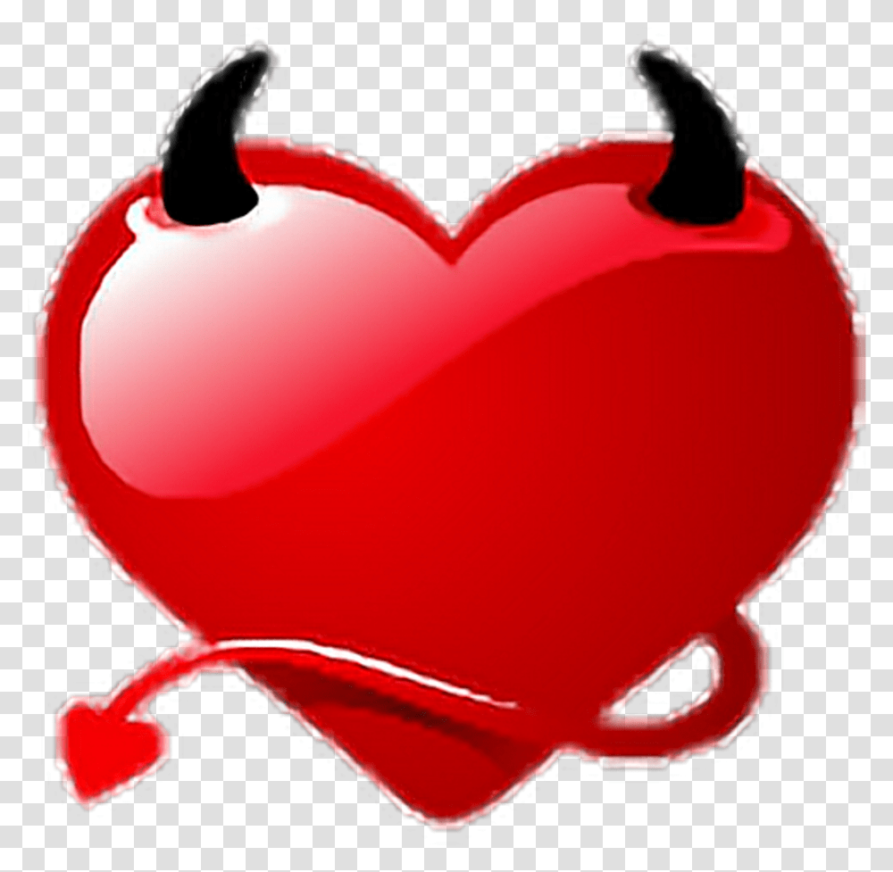 Download Thumb Image Devil Heart Emoji Pixels Hd Love Heart Aesthetic, Plant, Food, Fruit, Sunglasses Transparent Png