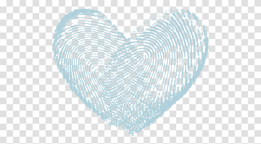 Download Thumbprint Light Blue Blue Thumbprint Heart, Rug, Bird, Animal Transparent Png