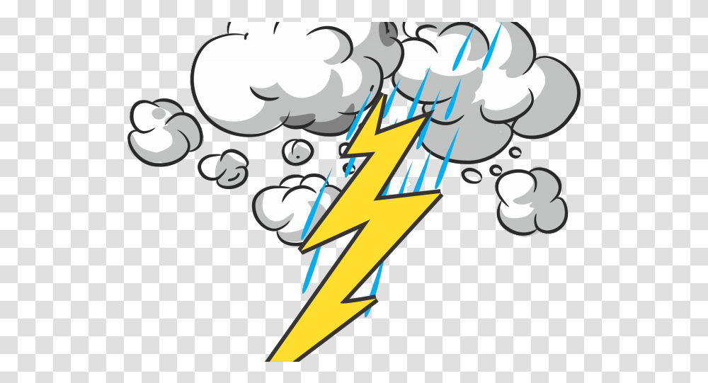 Download Thunder And Lightning Clipart Thunder And Background Thunder Clipart, Graphics, Text, Outdoors, Hand Transparent Png