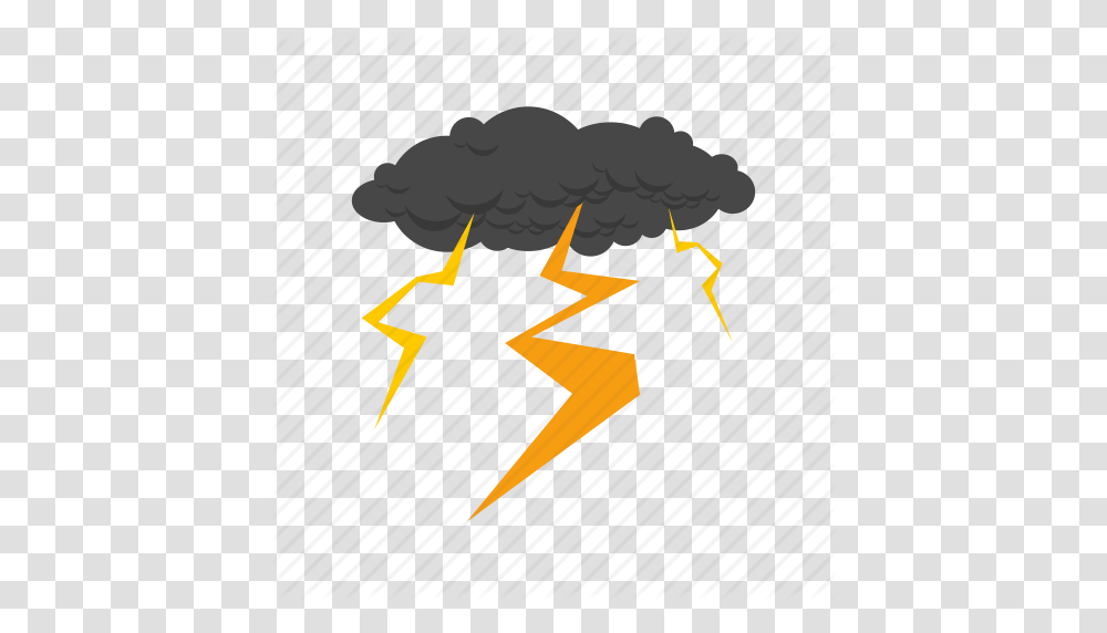 Download Thunder Cartoon Clipart Lightning Thunderstorm, Nature, Outdoors Transparent Png