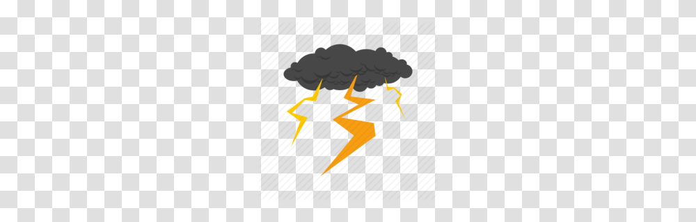 Download Thunder Cartoon Clipart Lightning Thunderstorm, Advertisement, Poster, Paper Transparent Png