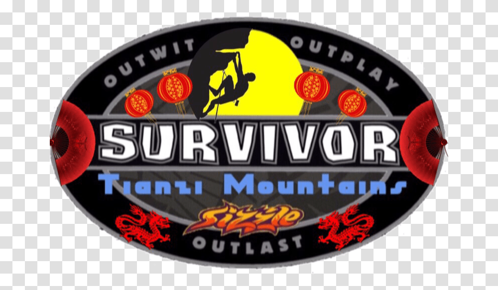 Download Tianzi Mountains Logo Survivor Logo Template, Text, Label, Symbol, Word Transparent Png