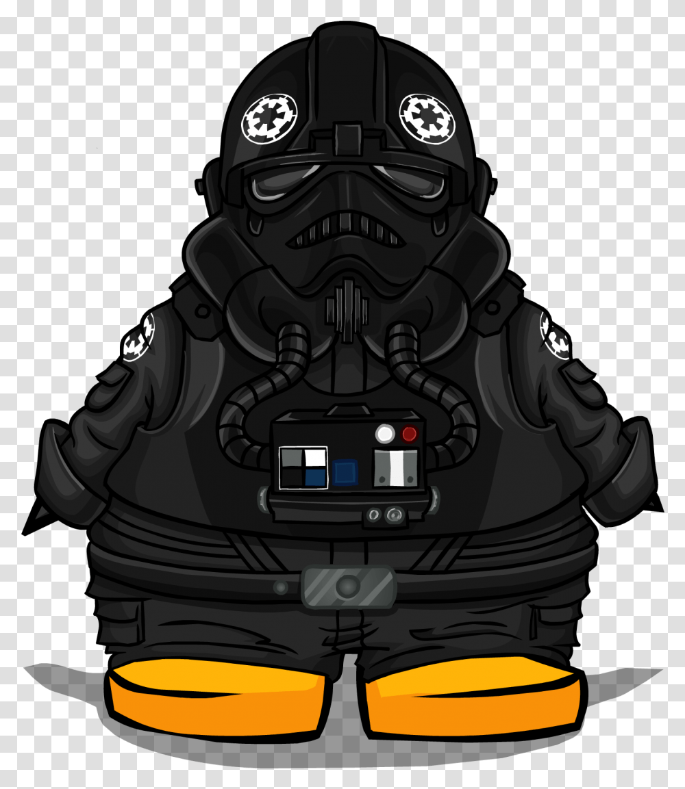 Download Tie Fighter Pilot Costume Pc Club Penguin Star Club Penguin Basketball Player, Grenade, Bomb, Weapon, Weaponry Transparent Png