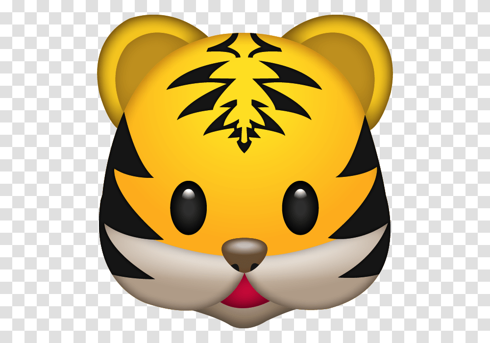 Download Tiger Emoji Image In Emoji Island, Plant, Pillow, Cushion, Food Transparent Png