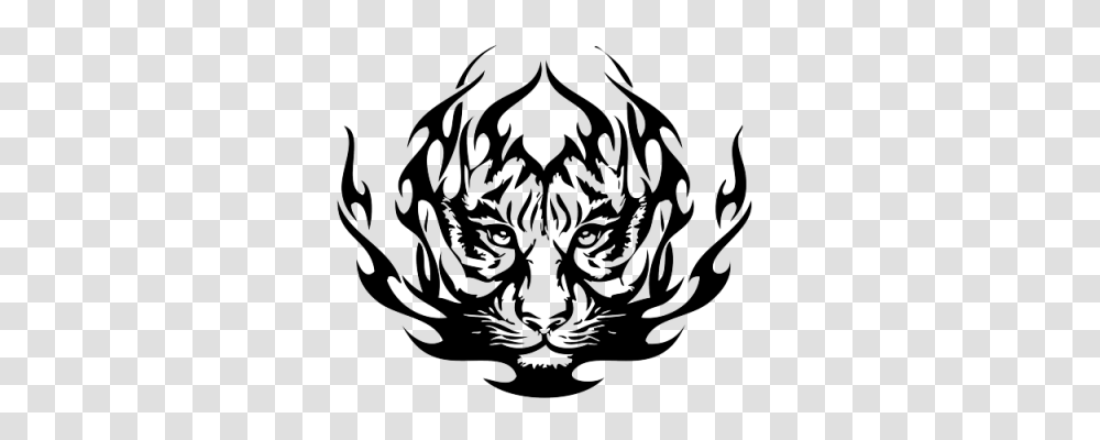 Download Tiger Tattoos Free Image And Clipart, Chandelier, Lamp, Label Transparent Png