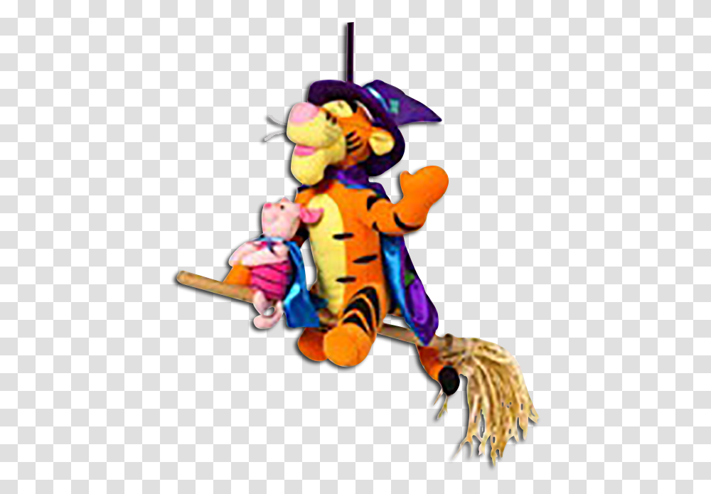 Download Tigger Halloween Decoration Witch Piglet Disney Tigger Witch, Person, Human, Art, Figurine Transparent Png