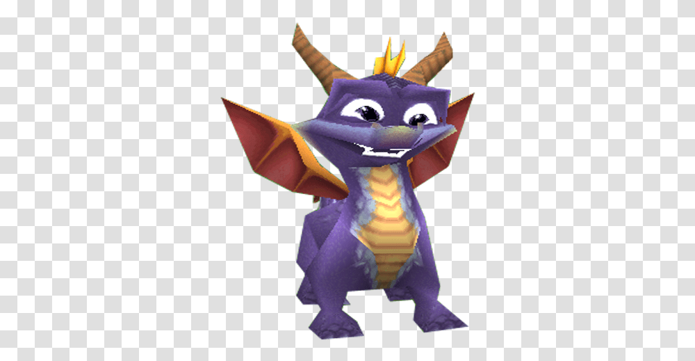Download Todays Autistic Character Of Spyro The Dragon Ps1 Model, Toy, Art, Paper, Origami Transparent Png