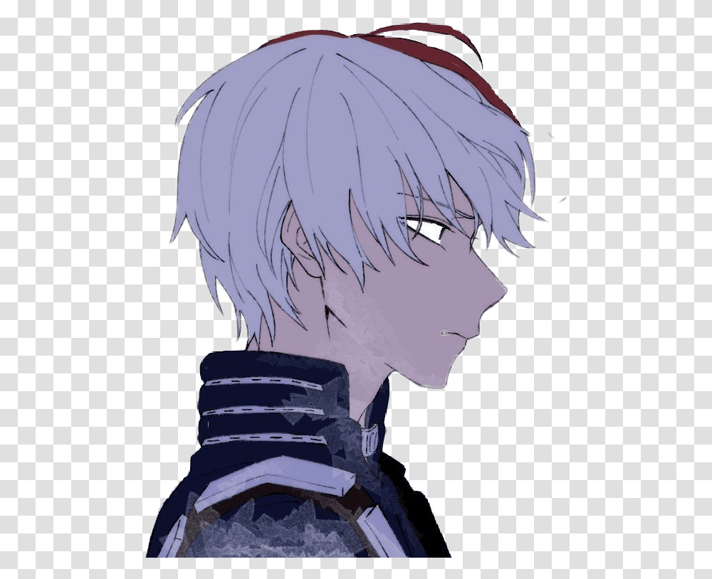 Download Todoroki Shouto Anime Dabi And Shoto, Manga, Comics, Book, Helmet Transparent Png