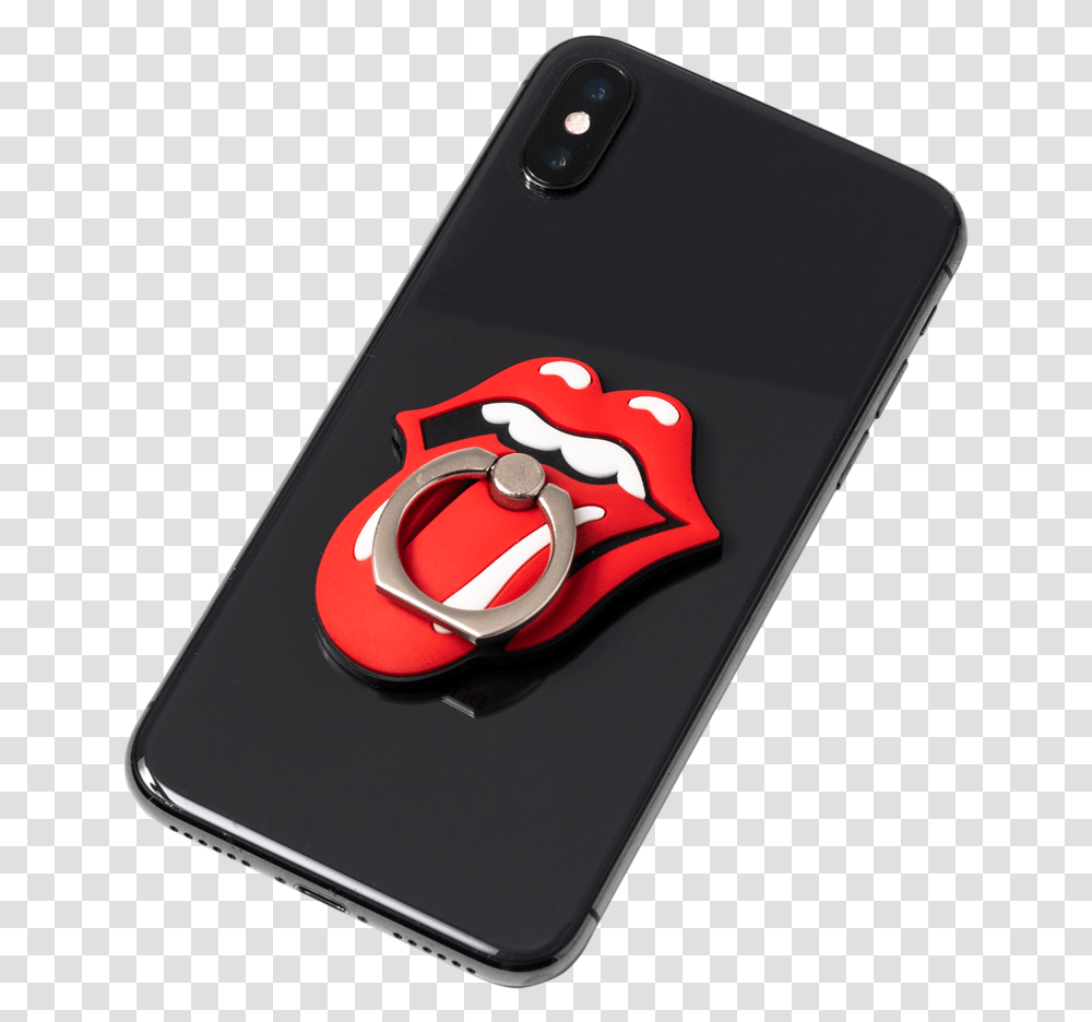 Download Tongue Logo Phone Ring Holder Rolling Stones, Electronics, Mobile Phone, Cell Phone, Iphone Transparent Png