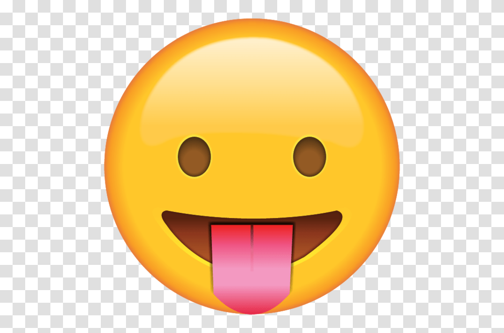 Download Tongue Out Emoji Icon Emoji Island, Pac Man, Plant, Food, Mouth Transparent Png