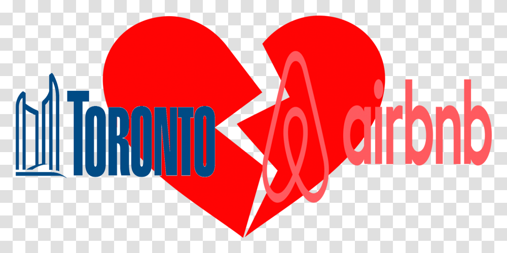 Download Toronto Hates Airbnb Graphic Design Image Broken Heart, Symbol, Text, Logo, Diamond Transparent Png