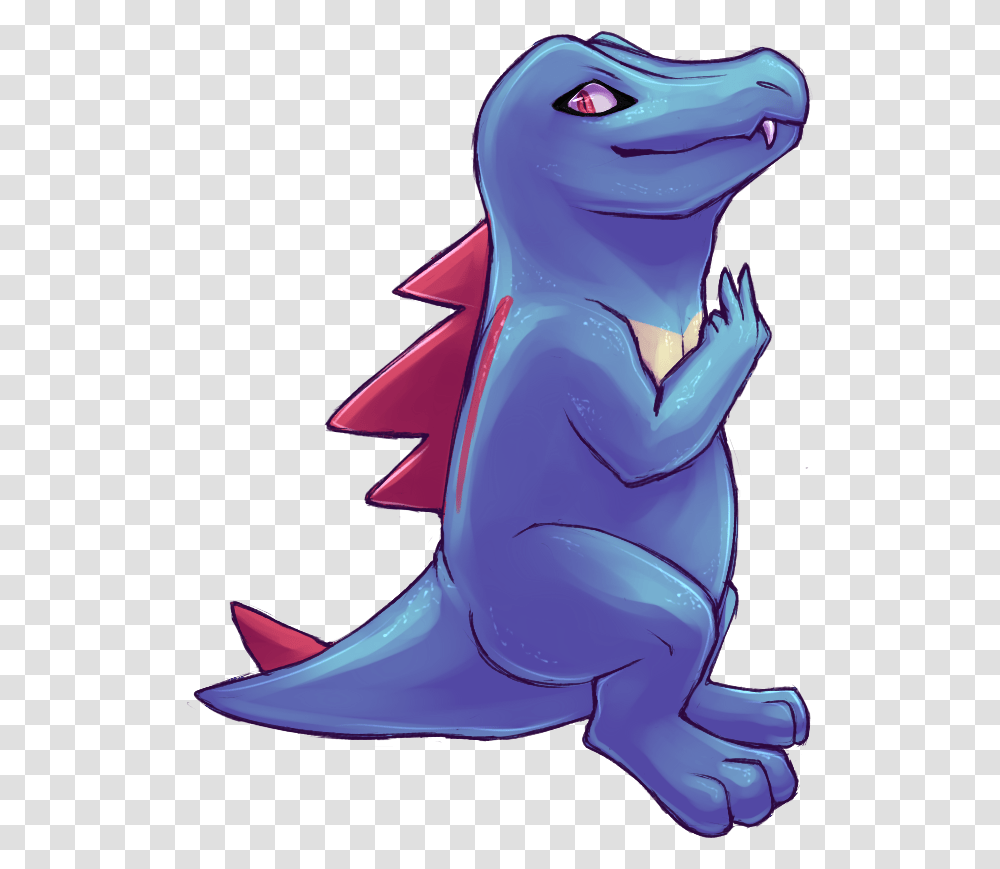 Download Totodile Image With No Cartoon, Animal, Mammal, Graphics, Clothing Transparent Png