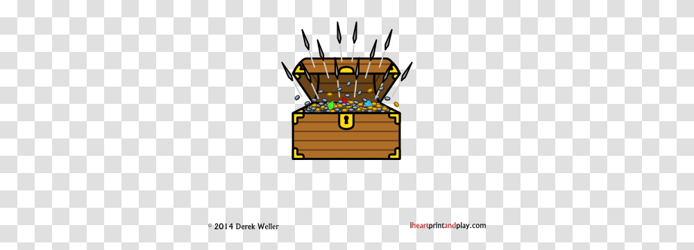 Download Trap Chest Needle Hail T Cartoon, Leisure Activities, Treasure, Musical Instrument Transparent Png
