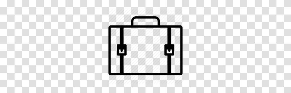 Download Travel Bag Outline Clipart Baggage Travel Bag, Gate, Briefcase, Weapon, Weaponry Transparent Png