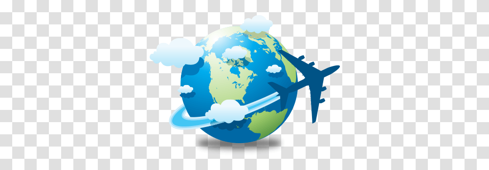 Download Travel Free Image And Clipart Travel World Logo, Outer Space, Astronomy, Universe, Planet Transparent Png