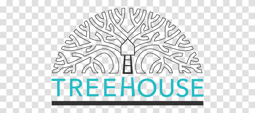 Download Tree House Treehouse Black White Treehouse Dispensary Logo, Symbol, Text, Trademark, Pattern Transparent Png
