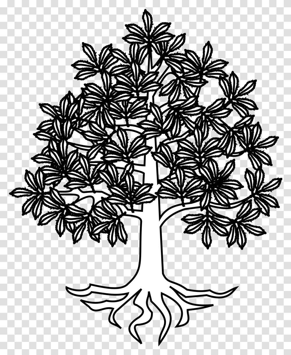 Download Tree Roots Vector Chtaignier Hraldique, Plant, Flower, Blossom Transparent Png